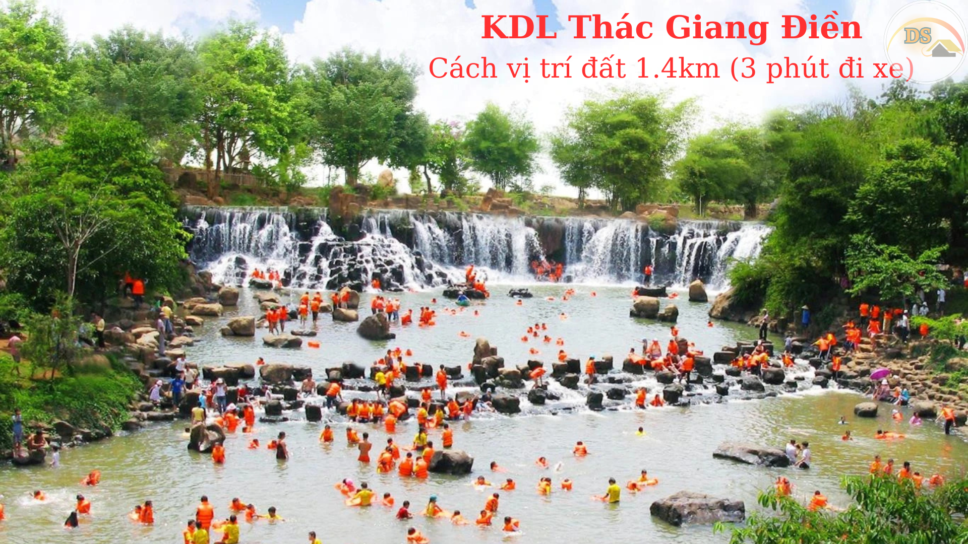 KDL Thác giang Điền Cách vị trí đất 2km(4 phút đi xe)